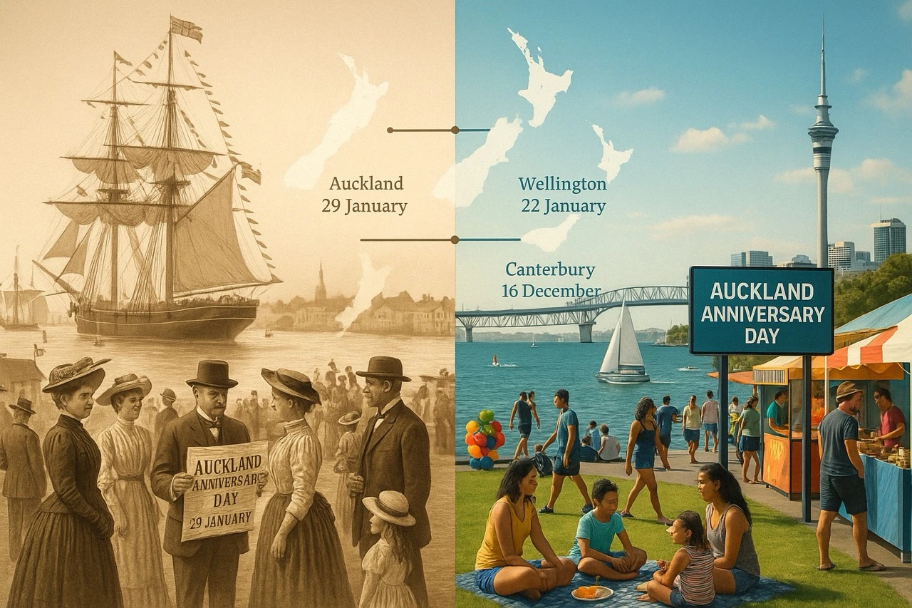 Regional anniversary historic modern